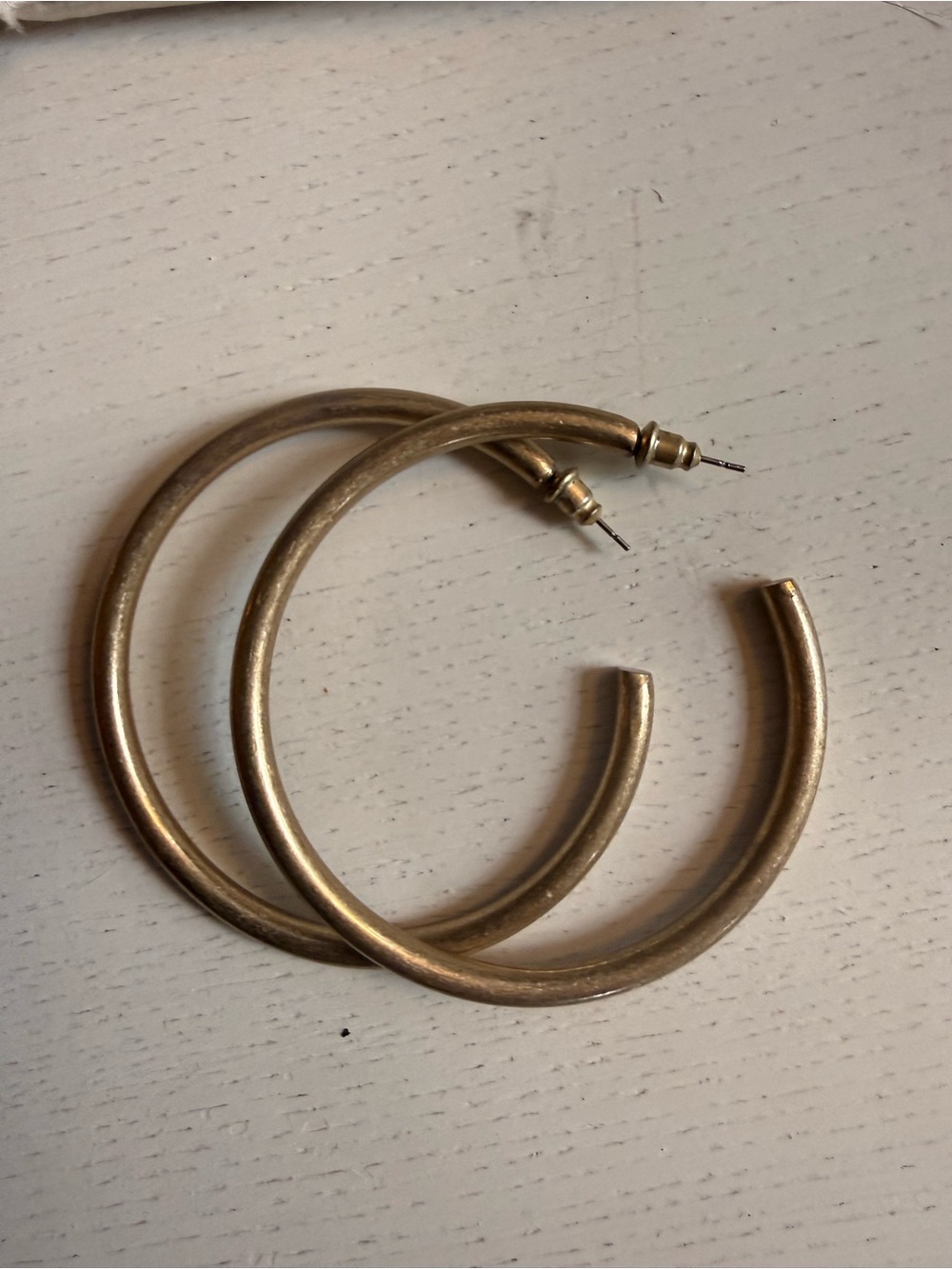 Gold-Tone Hoop Earrings